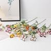 3-Forked Butterfly Dandelion Artificial Flower Party Wedding Decoration Fake Flowers Home Decoration Single Bouquet Plastic Flowers Plastic Flowers