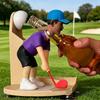 Beer Bottle Opener Manual Golf Swing Lid Remover Hand Beer Bottle Tab Opener for Men Women Dad Husband Golfer Home Kitchen