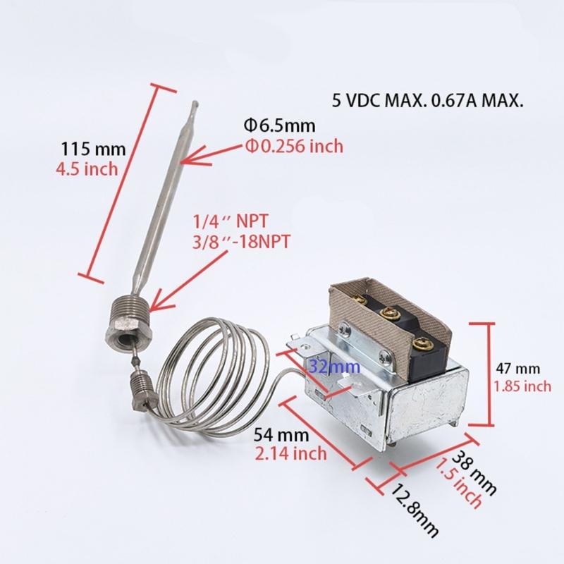 Replacement High Limit Thermostat Switcher For LCCM2003000 301030005 Deep Frying Safety Deep Frying Thermostat Accessories