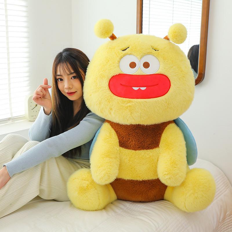 Adorable Bee Plush Toy Soft Cuddle Pillow For Kids And Girls 35cm To 90cm