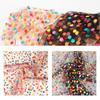 Creative Gift Colorful Polka Dot Tulle Fabric Sheer Lightweight Organza Gauze Polyester Soft Wrapping Paper Bow Making