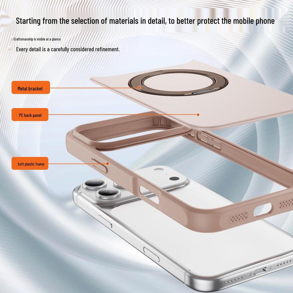 Magnetic Rotating Stand Phone Case for Apple 17 Pro Max