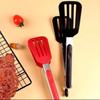 1 Stück Silikon Grillzange Grillklammer Küchenklammern Silikon Lebensmittelzange Lebensmittelklammern Küchenwerkzeug für Zuhause Edelstahlspatel