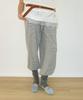 RONRON Leg Warmer Layered Sweat Pants Gray Stripe