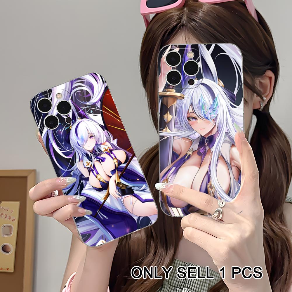 Azur Lane Unzen Clear TPU Mobile Case for iPhone 17 16 15 14 13 12 11 X XR XS Air Pro Max Plus Mini Colorful Cover
