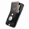 For iPhone Air Case RFID Blocking Carbon Fiber Leather Phone Back Cover with Card Holder