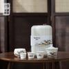 YECOH Landscape White Jade Porcelain Gaiwan Tea Set