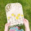 Flower Leaf Collector Board Handcrafts Wood Flower Arrangement Support Table Display for Indoor Use Valentines Gift