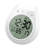 Digital Bathroom Wall Clock Waterproof With LCD Display Time Temperature Date 12/24 Hour Mode Countdown Timer Suction Cup