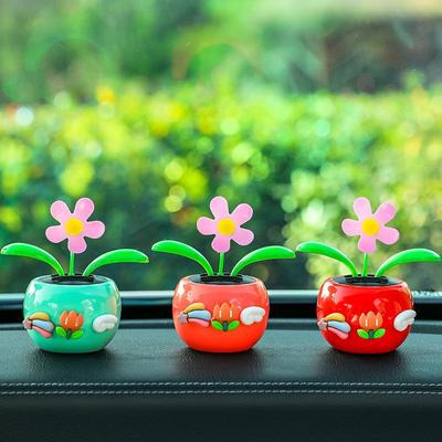 Swinging Sunflower Car Ornament - High-Temperature Resistant Interior Decoration