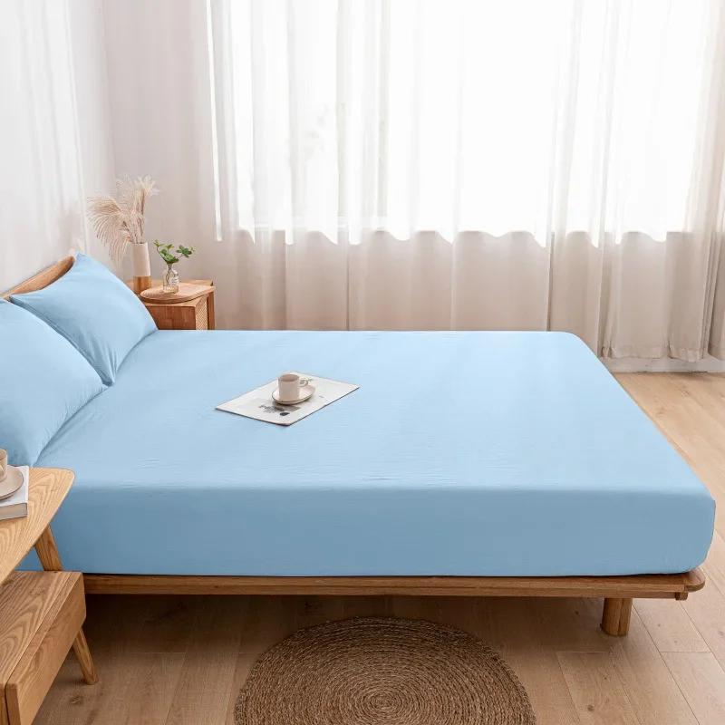 Fitted Sheet with Elastic Bands Non Slip Adjustable Mattress Covers for Single Double King Queen Bed,90/120/150/180cm