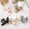 High Elasticity Bow Hair Rings Sweet Bow Design Lace Hair Accessories Hair Ties  For Women