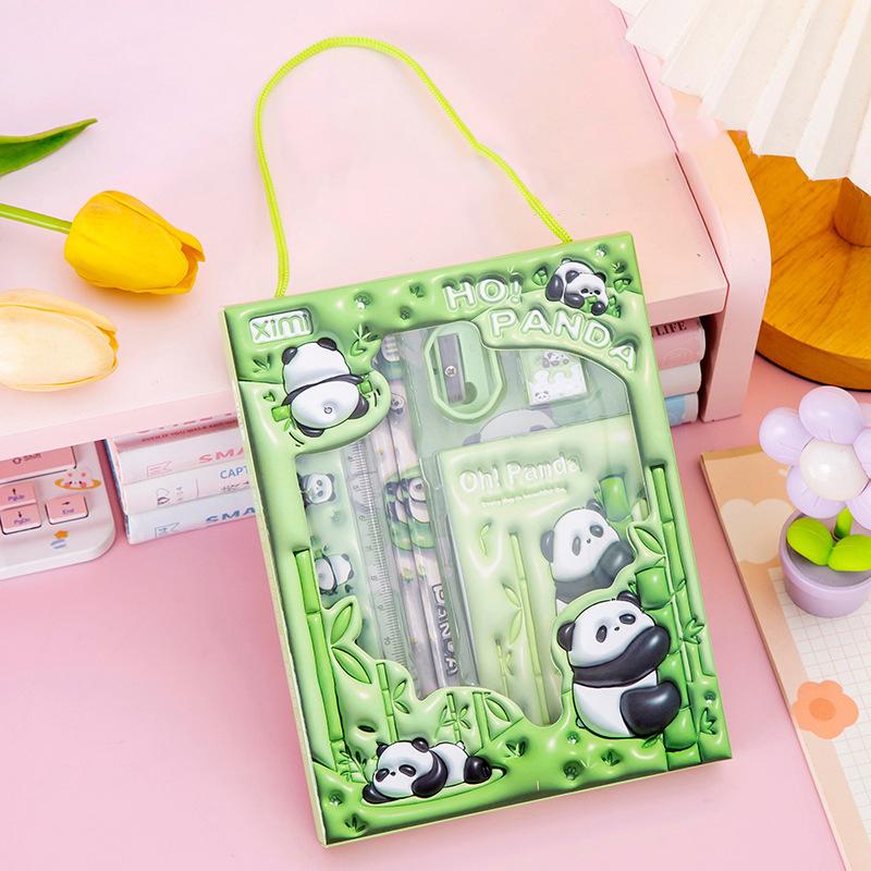 6 In 1 Stationery Set Primary School Children Learning Gift Box Pencils Kindergarten Birthday Gift Prizes Study Stationery Set