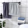 Vertical Stripe Soft Cotton Face Wash Towel - Solid Color for Employee Gifts
