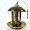 Mangeoire à oiseaux à dôme grande capacité Résistante à la rouille Anti-écureuil Distributeur de nourriture pour oiseaux Résistant aux intempéries Amovible Mangeoire à colibris