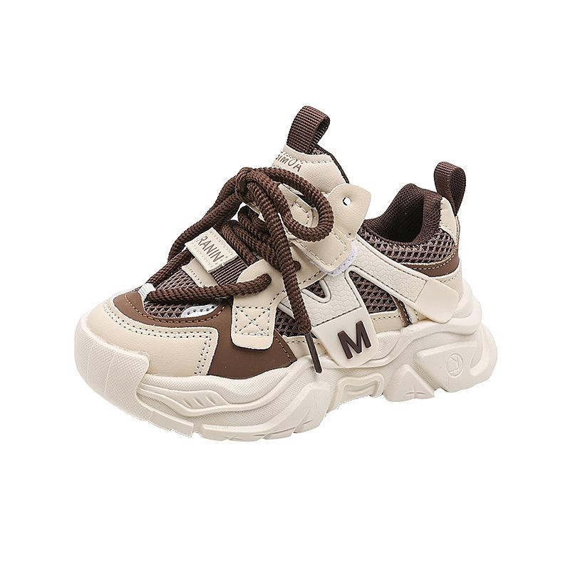 Spring and Autumn Boys' Baby Shoes Children's Sports Shoes Dad's Mesh Running Shoes1-3Years Old7Girls' Soft-soled Mesh Shoes