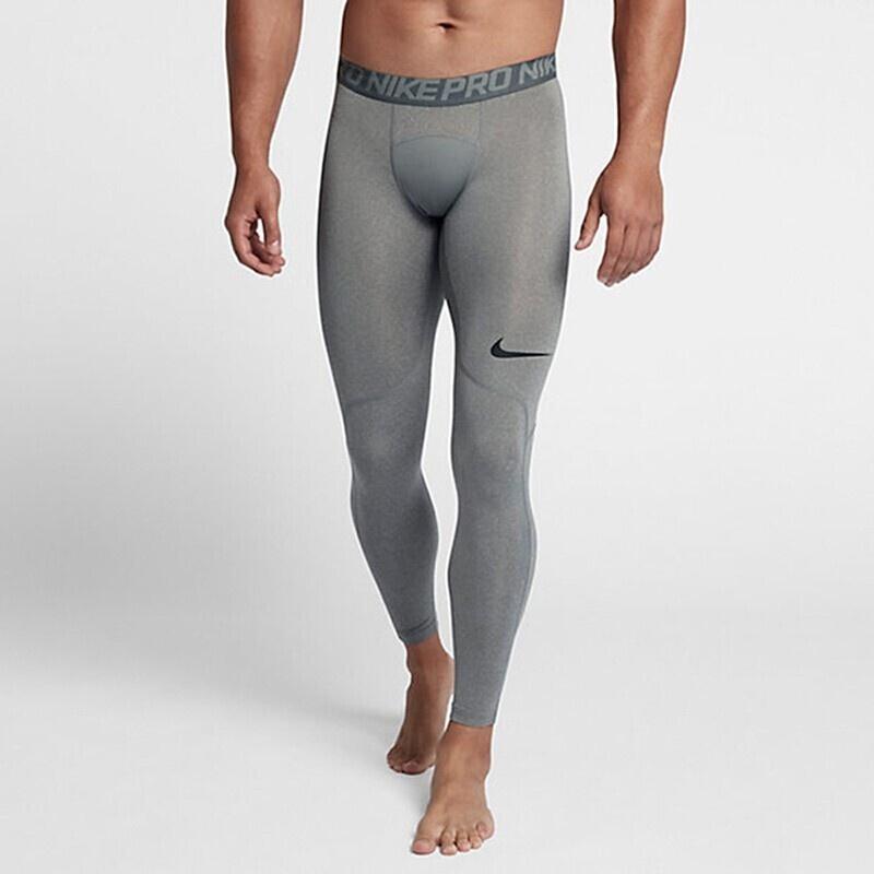 Nike Logo Sports Training Quick Dry Leggings Gray Men's 838068-091