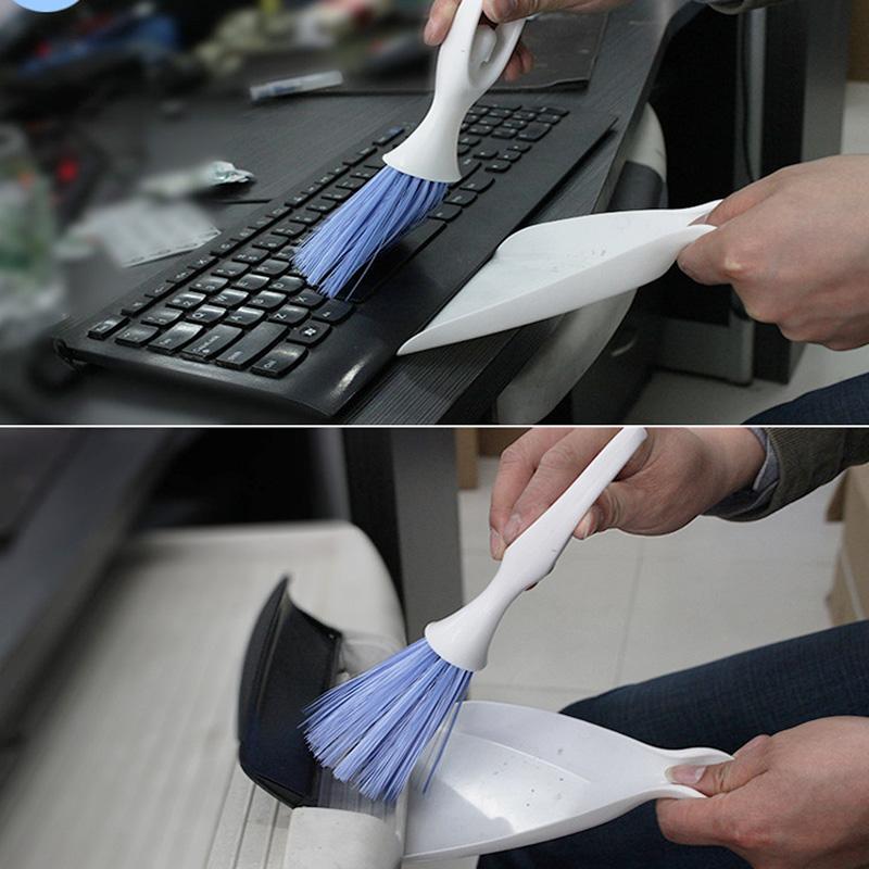 Car set mini broom tuyere brush interior cleaning multi-function dust removal set keyboard household pet brush