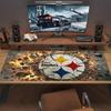 Pittsburgh Steelers3 Print  Cushion Non-slip Laptop Tablet Big Mousepad XXL Mat Mini PC Playmat With Lock edge