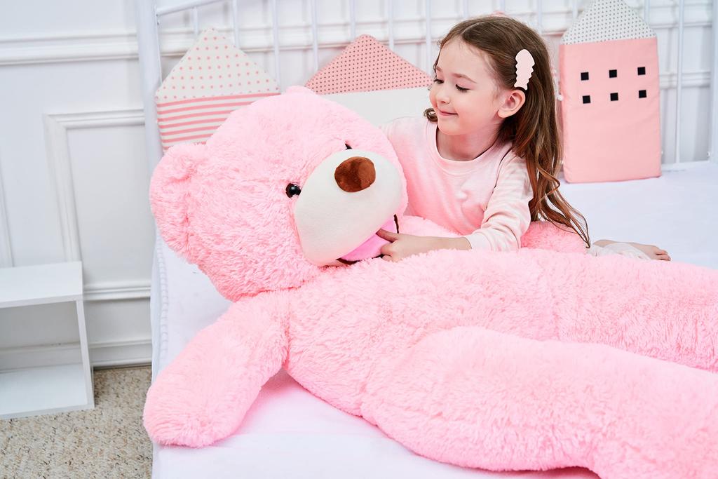 IKASA Plush Toy, Extra Large Teddy Bear, Cute Bear, Animal, Large Stuffed Bear, Bear Wrap, Bear Body Pillow, Celebration, Fluffy Doll, Girl, Boy,