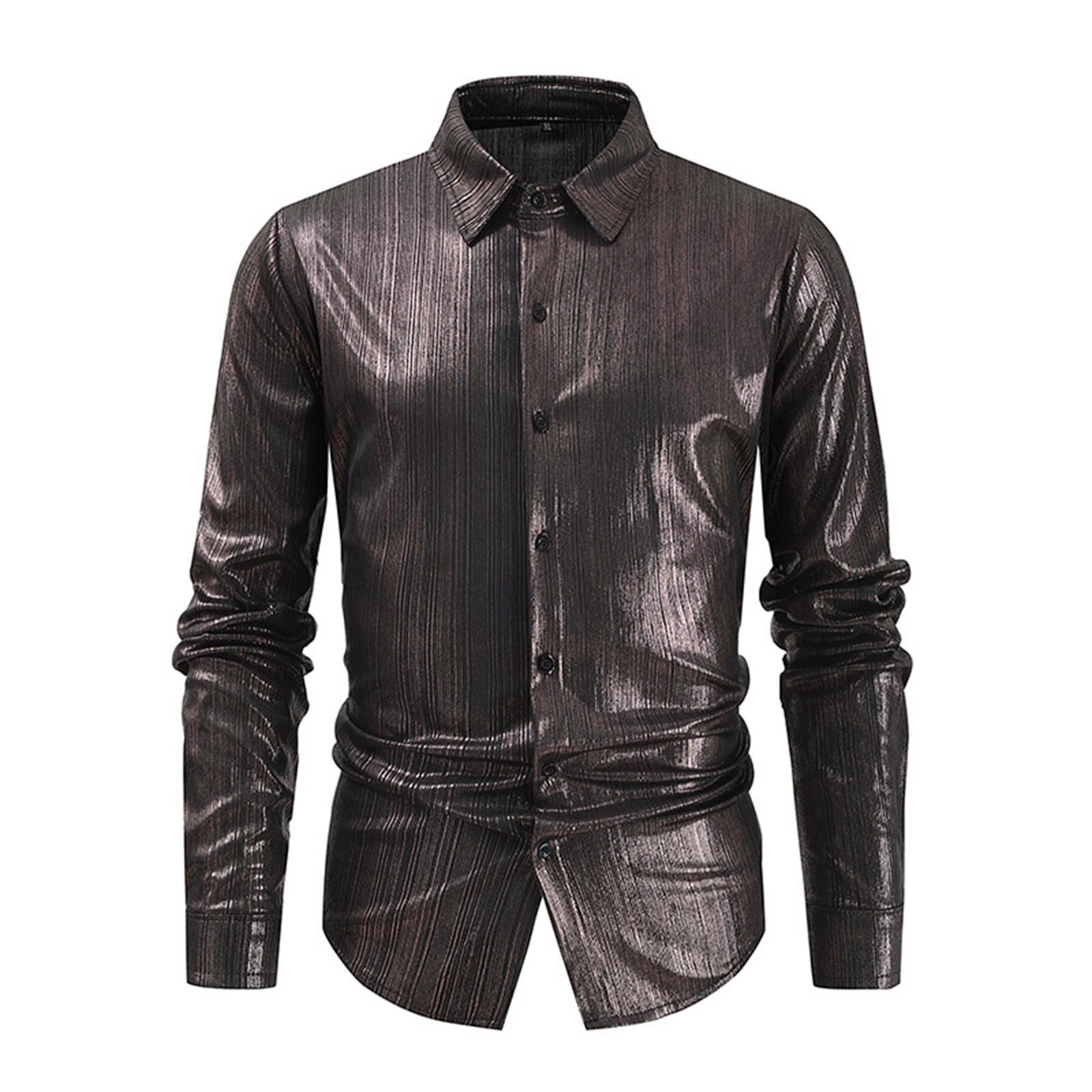 

Мужские однотонные рубашки с длинными рукавами на пуговицах. Мужские повседневные модные рубашки с длинными рукавами. XXXL кофейный