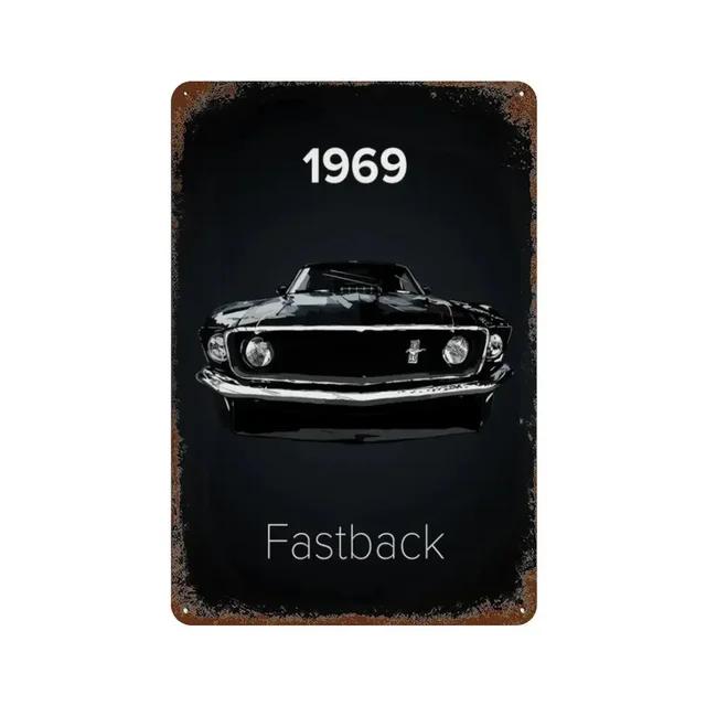 Vintage S GTI Sports Classic Car Metal Tin Sign Plaque  Retro Wall Art for Garage Man Cave Living Room Home Decor  X Inch