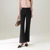 New Slimming High Waist Sequin Suit Pants - Straight Narrow Leg Micro Flare, Versatile Casual Twill for Spring/Summer