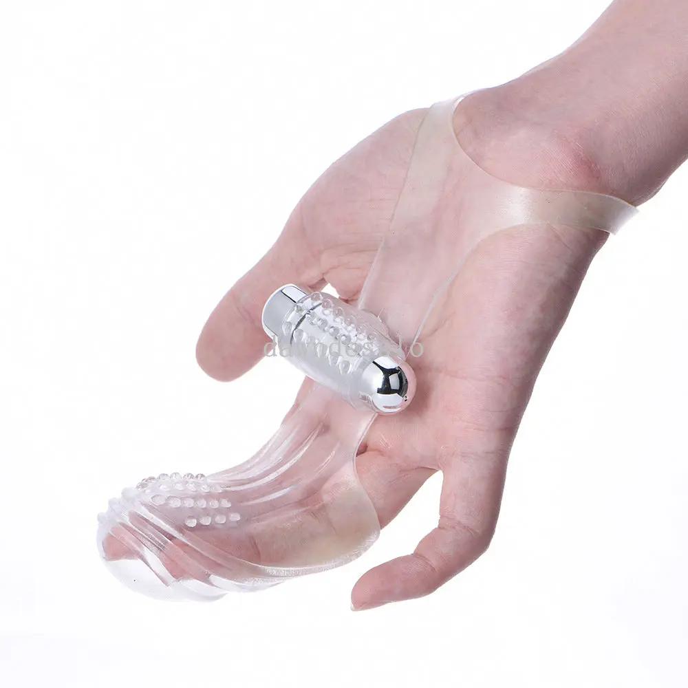 New Silicone Finger Sleeve Vibrator Women Porn G Spot Massager Vibrating Silicone Soft Dildo Adult Sex Toys Exotic Accessories