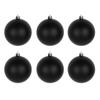 4/6Pcs 6/8/10cm Black Christmas Ball PVC Christmas Home Decoration  Shopping Mall