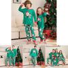Festive Christmas Family Pajama Set Adorable Santa Print Soft Fabric For Everyone