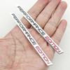 2PCS Aluminium Performance Edition Logo Emblem Black Chrome Sticker Decal For BMW Motorcycle Car Badge Fender Truck Accessories