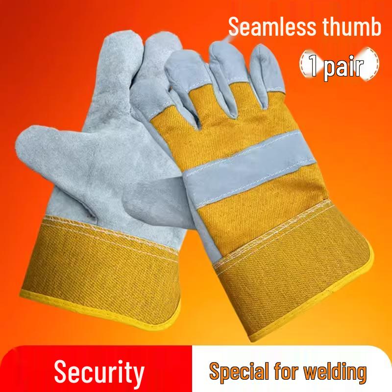 Yuzhuxun Long Seamless Sheepskin Welding Gloves
