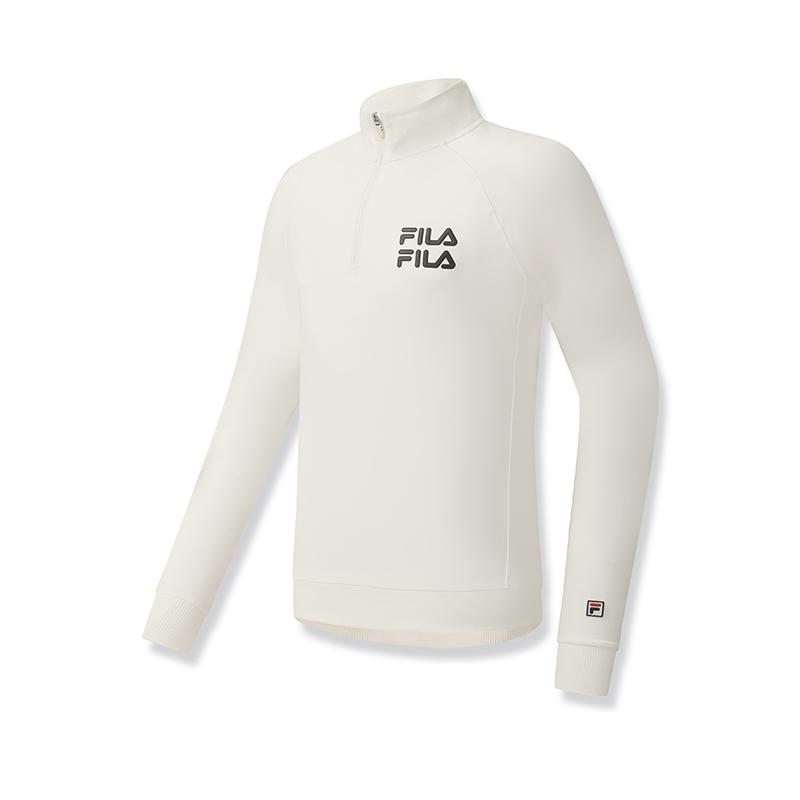 

New FILA Tennis Sweatshirts Men s Heron White WT A11M533215F-WT 180/100A/XL