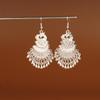 Retro Miao Silver Tassel Earrings: Ethnic Yunnan Long Dangle Women's Jewelry