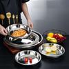 Stainless Steel Round Serving Platter