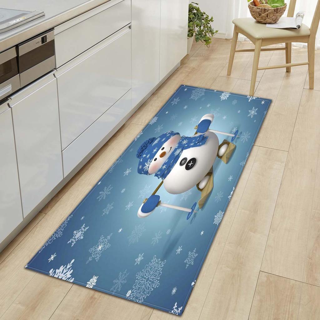 Christmas Kitchen Sand Carpet Doormat Long Floor Mat