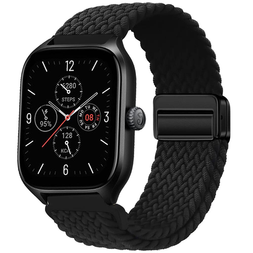 Braided Solo Loop Strap For Amazfit GTS/2/2e/3/4/GTS2 Mini/GTR 2/2e/4/3/Pro Nylon Bracelet Amazfit Bip 6 5 20mm/22mm Watch Band