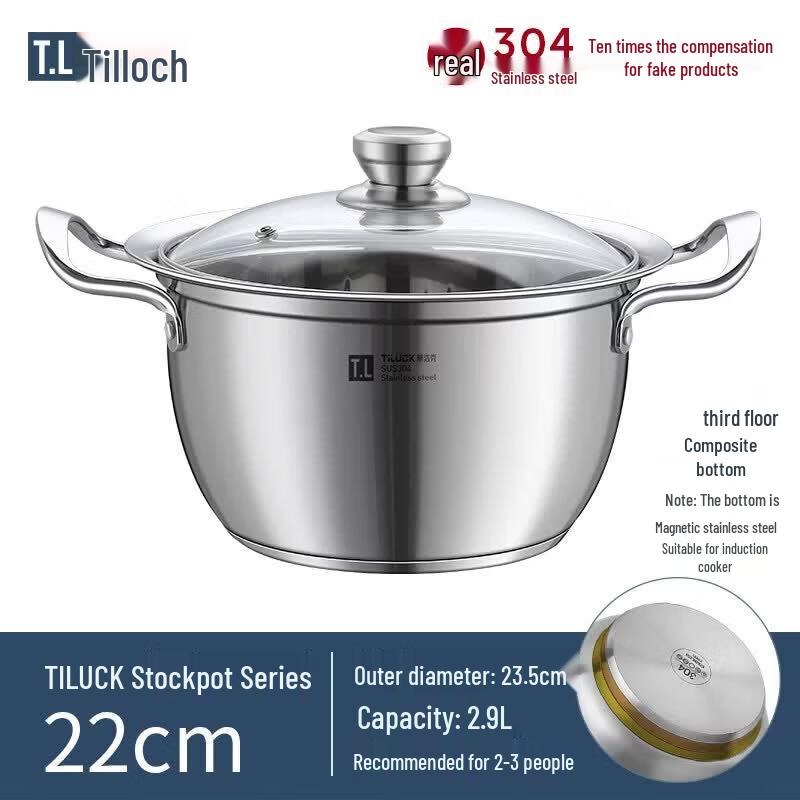 304 Stainless Steel Multi-Use Cooking Pot