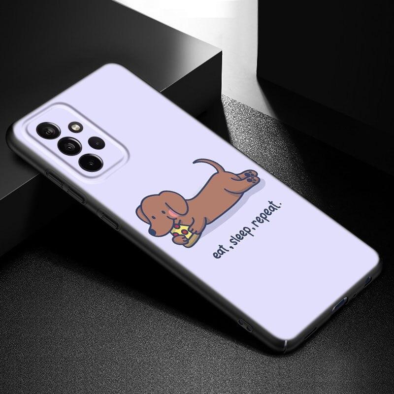 Dachshund Dog Love Phone Case For Samsung Galaxy A21 A30 A50 A52 S A13 A22 A32 4G A23 A33 A53 A73 5G A12 A31 A51 A70 A71 A72