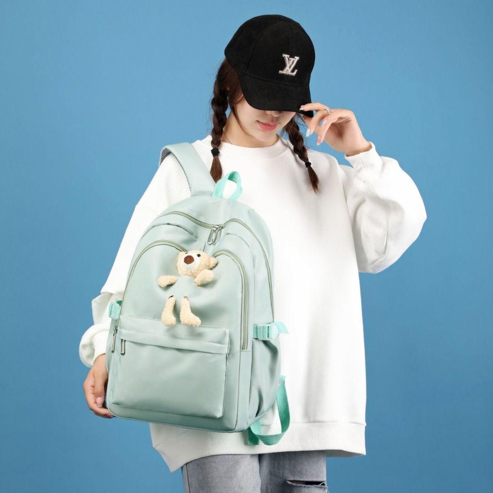 Oxford Large Capacity Backpack Schoolbag Casual Knapsack Simple Korean Style School Bag  Kids