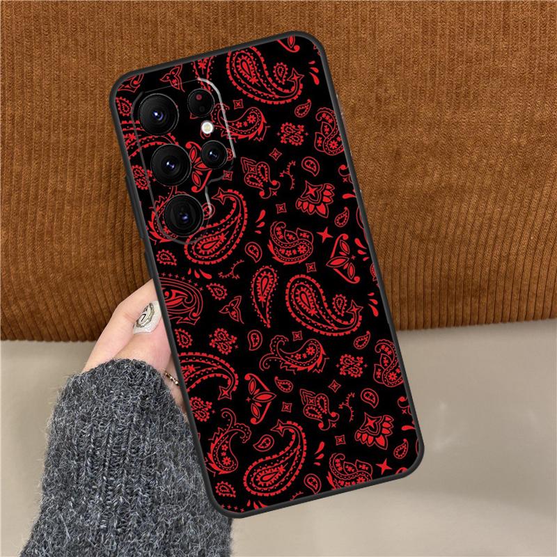 Paisley Bandana Phone Case For Samsung Galaxy S25 Ultra S9 S10 Plus S20 FE S21 S22 S23 S24 Ultra Back Cover