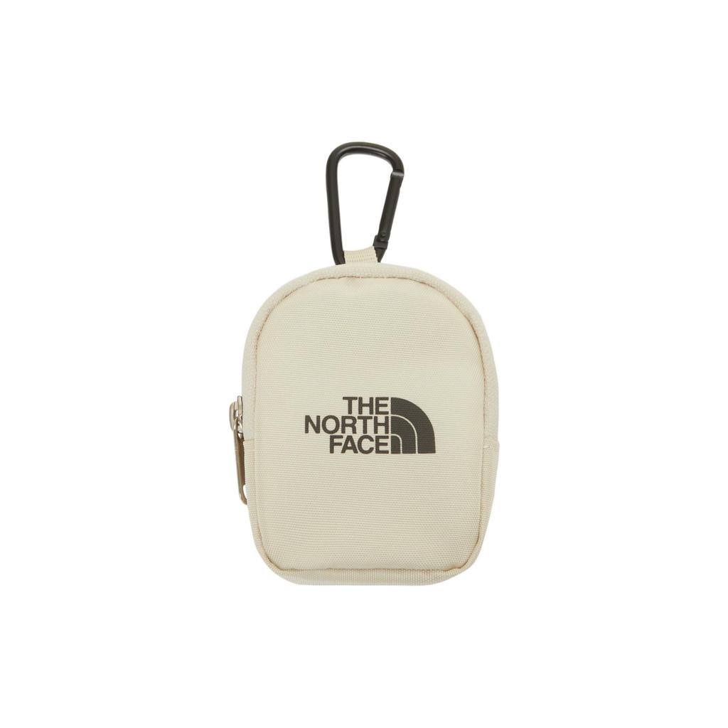 The North Face Sport Freizeit Logo Reißverschluss Verstellbarer Schultergurt Nylon Rucksack Unisex Rucksack Beige NM2DP03K