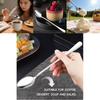 Stainless Steel Soup Spoon With Long Handle For Coffee And Dessert Ideal For Home Kitchen