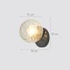 LED Wall Lamps Lighting with Glass Ball for Bedroom Living Room Indoor Wall Lights for Aisle Corridor Interior Wall Sconce