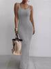 2026 European & American Women's Sleeveless Fitted Long Dress
