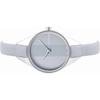 CALVIN KLEIN Rebel Series Watch Quartz Movement Leather Strap 29mm Gray Dial Women's Watch 30 Meters Waterproof K8P231Q4