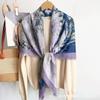 Classic Chain Decor Printed Women S Elegant Versatile Fashion Square Scarf