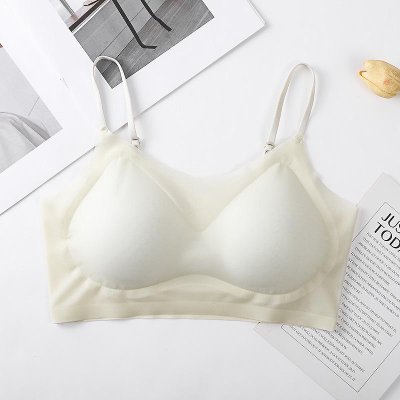 

Ультратонкий бесшовный беспроводной удобный женский топ-майка с красивой спинкой Medium