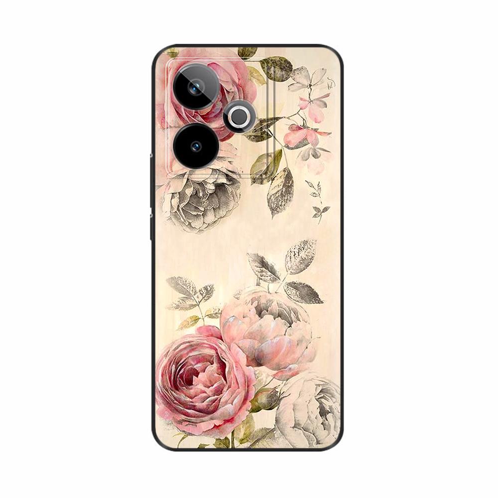 For Realme GT7 GT 7T Case RMX5061 Cat Painted Cover Soft Silicone Phone Case For Realme GT 7T GT7 Pro RealmeGT 7 Pro Fundas Etui