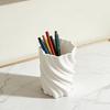 Portapenne Stampato 3D Moderno Portapenne a Spirale Intrecciato Organizzatore da Scrivania 2 in 1 Vaso per Decorazione Ufficio Soggiorno